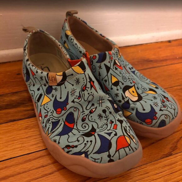 UIN Women's Blue Ocean Travel Fashion Walking Art Toledo Shoe Size 7 - Picture 5 of 7